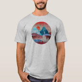 Zilveren Adelaarslandschap T-shirt (Voorkant)