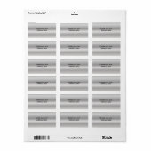 Zilveren adreslabel etiket (Full Sheet)