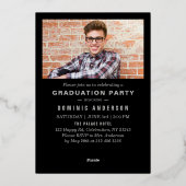 Zilveren Afstuderen Aankondiging & partijuitnodigi (Achterkant)