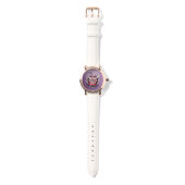 Zilveren Appel Kant AI-kunst Horloge (Bandje)
