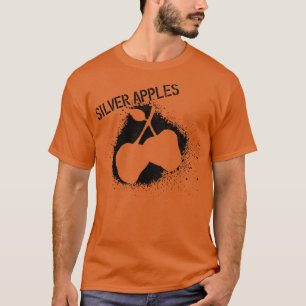 Zilveren appels 70s psychedelische bands die je no t-shirt