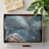 Zilveren Arctic Mermaid Decoupage Papier (Geschenk)