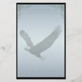 Zilveren Arend Persoonlijk Briefpapier (Voorkant)