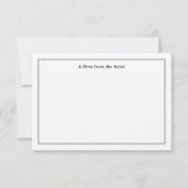  zilveren artiest Dank je wel Kaart (Voorkant)