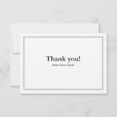  zilveren artiest Dank je wel Kaart (Achterkant)