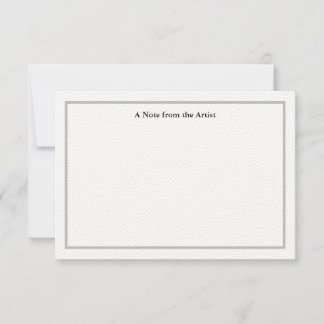  zilveren artiest Dank je wel Kaart