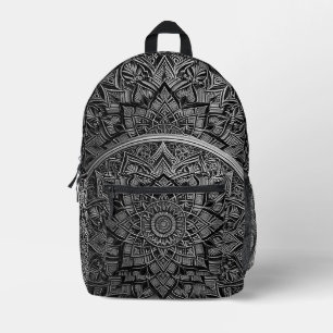 Zilveren Artistieke Mandala Rugzak