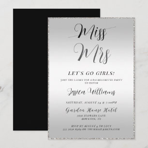Zilveren Bachelorette Kaart
