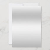 Zilveren baljurk & Tiara Quinceañera Verjaardag Kaart (Achterkant)