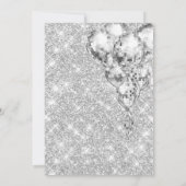 Zilveren Ballonnen Elke Leeftijd Verrassing Verjaa Kaart (Achterkant)