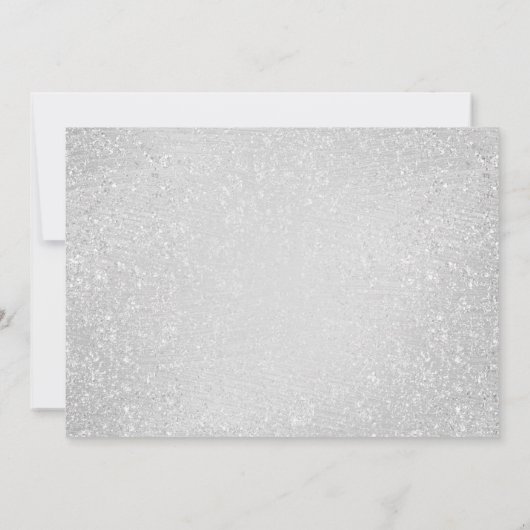 Zilveren ballonnen Glitter Confetti 40e verjaardag Kaart (Achterkant)