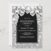 Zilveren Ballonnen Housewarming Party Kaart (Voorkant)