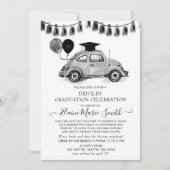  zilveren ballonnen op Afstuderen Kaart (Voorkant)