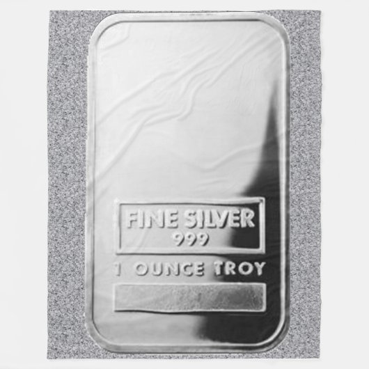 ZILVEREN BAR Fleece Deken (Voorkant)