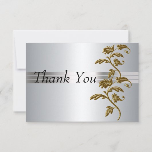 Zilveren bedankkaart (Voorkant)