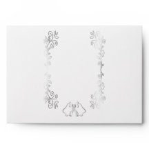 Zilveren Bellen Scrollwork Ontwerp Wedding