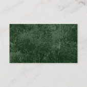 Zilveren berk - donkergroen visitekaartje (Achterkant)