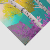 ZILVEREN BERK mooie bomen decoupage papier (Detail)