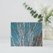 Zilveren berken takken in de zon briefkaart (Staand voorkant)