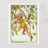 Zilveren berkenfee briefkaart (Voorkant)