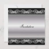 Zilveren Black Lace | Elke gelegenheid Kaart (Voorkant)