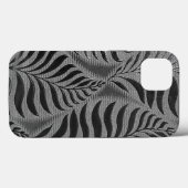Zilveren blad motief Case-Mate iPhone case (Achterkant (horizontaal))