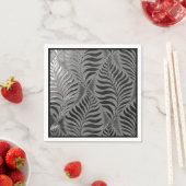 Zilveren blad motief servet (Insitu)