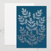 Zilveren Blad Tak Plat kaart (Voorkant / Achterkant)
