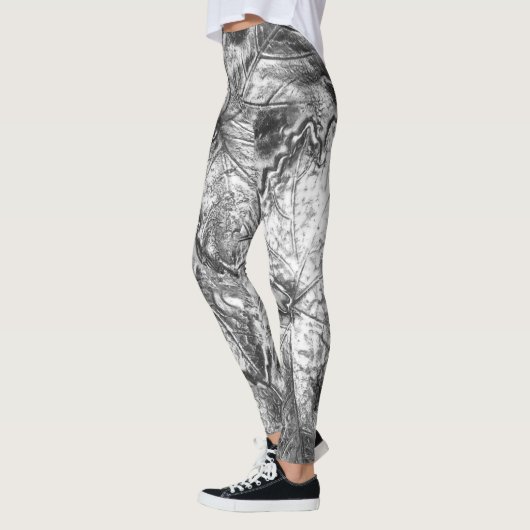 ZILVEREN BLADEREN LEGGINGS (Links)