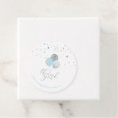 Zilveren & blauwe ballonnen | Party Dank u Favor T Bedankjes Labels (In situ)