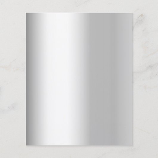 Zilveren blauwe confetti huwelijksuitnodiging (Achterkant)