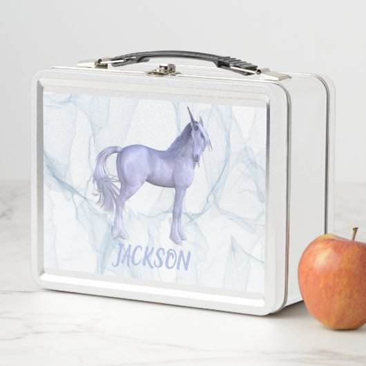 Zilveren - Blauwe Eenhoorn (In situ)