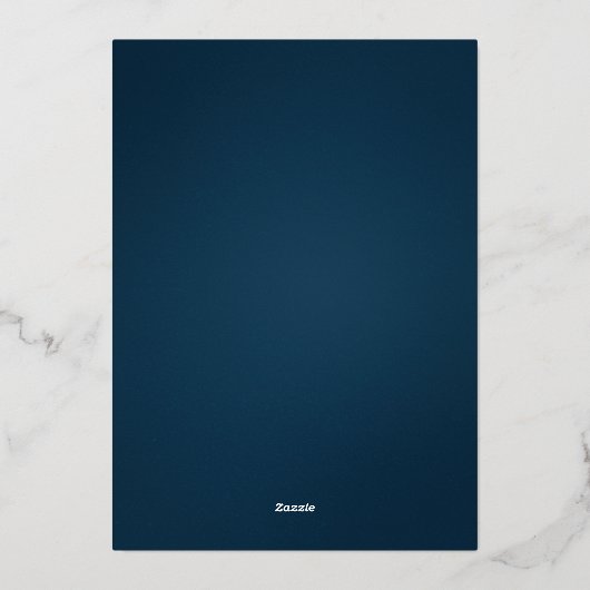 Zilveren, blauwe en groene geruite kerstfotokaart folie feestdagenkaart (Achterkant)