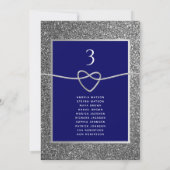 Zilveren Blauwe Huwelijkszitgrafiek (Achterkant)