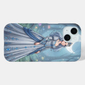 Zilveren blauwe prinses in het bos Case-Mate iPhone case (Achterkant (horizontaal))