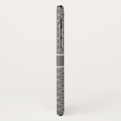Zilveren Bloem des Levens Patroon Case-Mate iPhone Case (Achterkant/links)