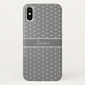 Zilveren bloem van het leven patroon Case-Mate iPhone case (Achterkant)