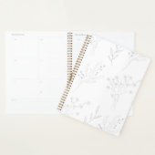 Zilveren Bloemen Boho Bruiloft Planner (Display)