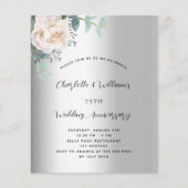 Zilveren bloemenbudget 25e trouwdag (Voorkant)