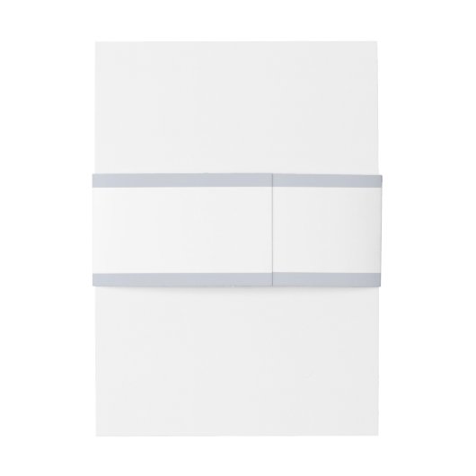 Zilveren bloemengrijs monogram minimalistische bru uitnodigingen wikkel (Achterkant Voorbeeld)