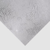 Zilveren Bloemenkraam Bruiloft Tissuepapier (Detail)