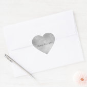 Zilveren Bloemenslinger Hart Sticker (Envelop)