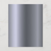 Zilveren bloemetjes 25e huwelijksverjaardag uitnod (Achterkant)