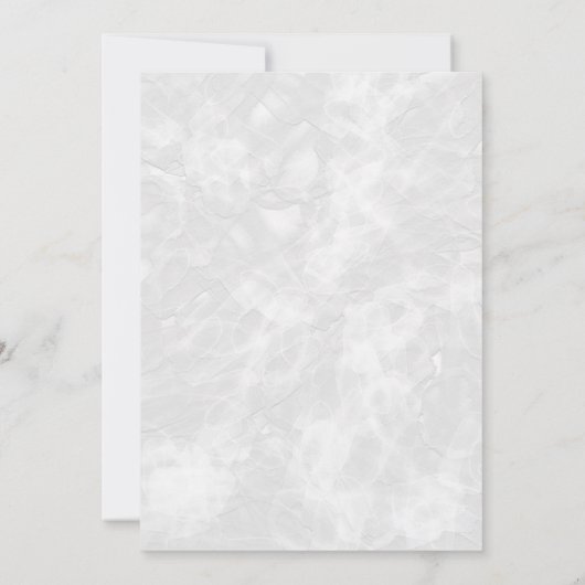 Zilveren Bloemige Bessen Elegante Trouw Uitnodigin Kaart (Achterkant)