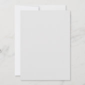 Zilveren Blush Koraal Bloemblad Bruiloft Kaart (Achterkant)