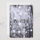 Zilveren Bokeh feestverlichting Kaart (Voorkant)