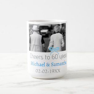 ZILVEREN boog proost op 60 jaar jubileum huwelijk  Koffiemok