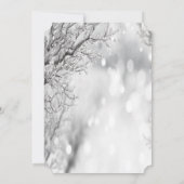 Zilveren Boomtakken, Bruidsdouche met Wijnglas Kaart (Achterkant)