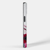 Zilveren Bourgondische bloemen naam Case-Mate iPhone Case (Achterkant / Rechts)