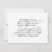 Zilveren Bruiloft 25 Jaar Getrouwd Kaart (Achterkant)